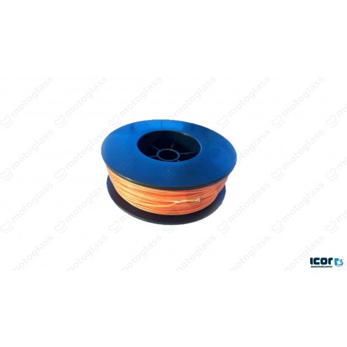FIBRE CUTTING LINE "TITAN CORD" (orange) 100M ROL - HIGH TENSILE STRENGTH