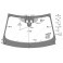 SZYBA DO JAGUAR XF II (X260) 4D SED 15- +ACOUSTIC +REFLECTIVE +SENS +CAM +HUD