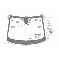 SZYBA DO BMW 2-SERIE F46 GRAND TOURER  15- +SENS