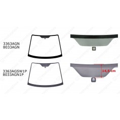SZYBA DO FIAT SEDICI / SUZUKI SX4 06-14 *