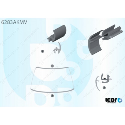 USZCZELKA DO OPEL ZAFIRA A I MPV 99-05 RAMA CZOŁOWA KIT 3 cz.