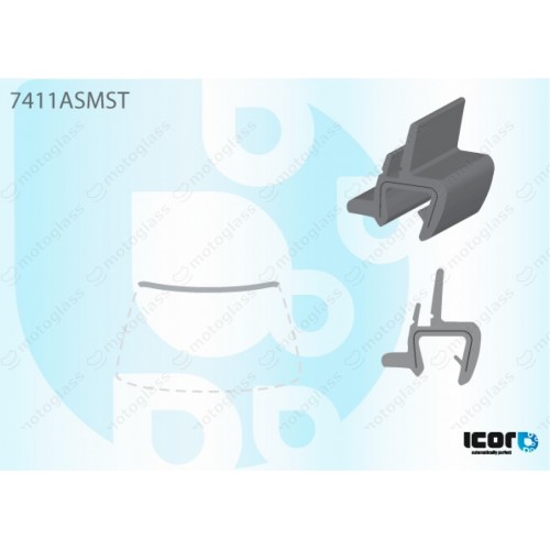 USZCZELKA DO SAAB 9-3 II 4D/KOMBI 02-08  LISTWA GÓRNA