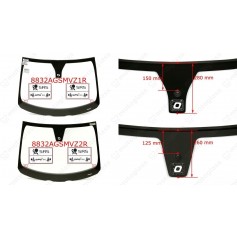 SZYBA DO VOLVO C30/S40 II/V50 07-12 +SENS