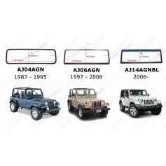 SZYBA DO JEEP WRANGLER II (TJ) 2D 97-00 (DW01285GTN) *