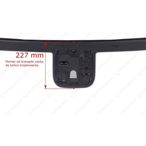 SZYBA DO OPEL MOKKA 12- +SENS (nadruk 22,5cm od górnej krawędzi- Che.Trax)